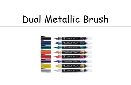 Dual Metallic Brush Pinselstift - Pentel --- im AUSVERKAUF