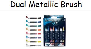 Dual Metallic Brush Pinselstift - Pentel  --- im AUSVERKAUF
