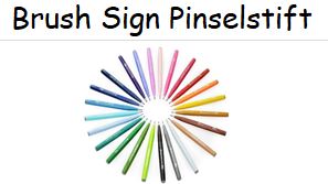 Brush Sign Pen - Pinselstift - Pentel  --- im AUSVERKAUF