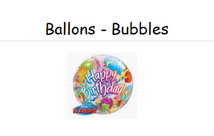 Kugel - Bubbles - Ballons