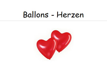 Herzballons - Herzen
