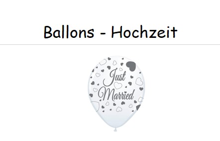 Hochzeit - Ballons
