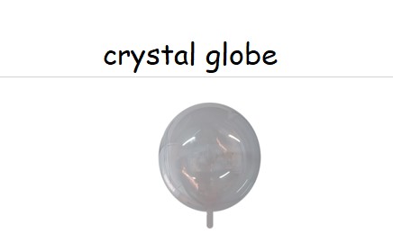 crystal globe - Kristallkugel - dehnbarer Folienballon