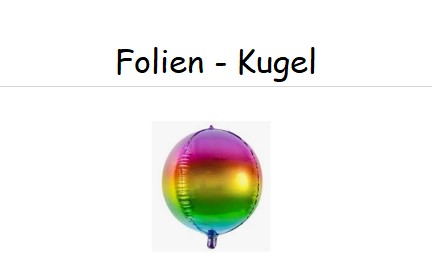 Orbz - Folienballons Kugeln