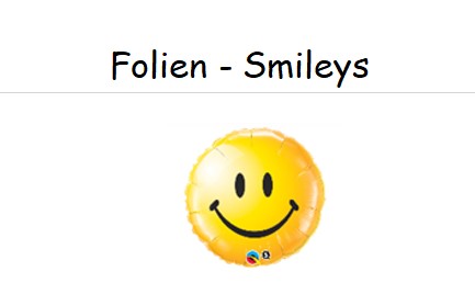 Folien - Ballons - Smileys & Emojis - ungefüllt