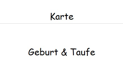 Geburt & Taufe ----- Doppelkarte A6 mit Couvert