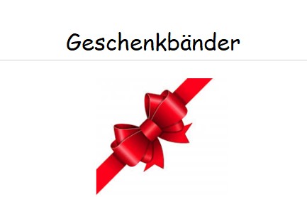 Geschenkbänder