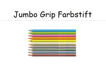 Farbstift Jumbo Grip - Faber-Castell