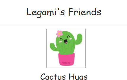 Legami's Friends - Cactus Hugs