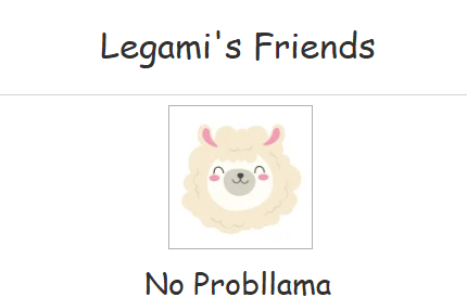 Legami's Friends - No Probllama