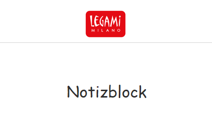 Notizzettelblock - Legami