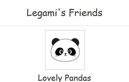 Legami's Friends - Lovely Pandas