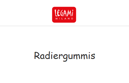 Radiergummis - Legami