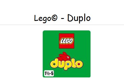 LEGO© - Duplo