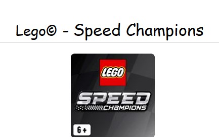 LEGO© - Speed Champions