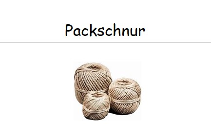 Pack-Schnur