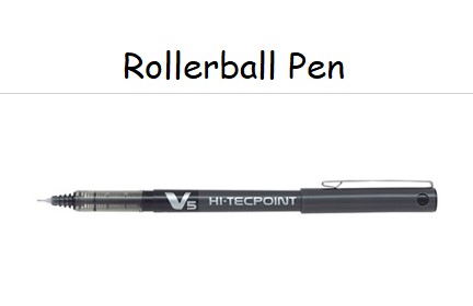 Pilot Hi-Tecpoint Rollerball Pen, V5 - Extra Fine 0.5 mm  ---  im AUSVERKAUF