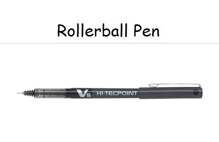 Pilot Hi-Tecpoint Rollerball Pen, V5 - Extra Fine 0.5 mm  ---  im Ausverkauf