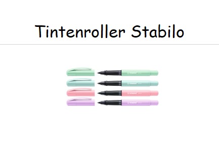 Stabilo Tintenroller beFab! - regular design, 0,5mm   --- im AUSVERKAUF
