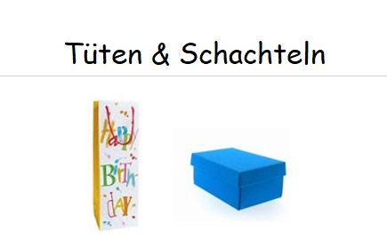 Geschenk - Tasche - Tüte - Schachtel - Box