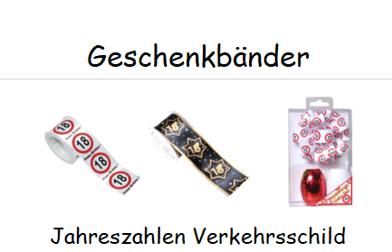 Geschenkbänder