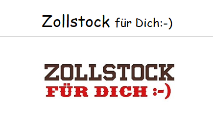 Zollstock für Dich :-)