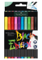 Preview: Brush Pen - Black Edition - 10 Farben Kartonetui