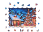 Preview: Christmas - Puzzle Holz L Xmas Village 200 Teile, 29x32 cm, Spezial- Form