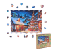 Preview: Christmas - Puzzle Holz L Xmas Village 200 Teile, 29x32 cm, Spezial- Form