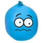 Preview: Buddys - Anti-Stressball 7,0 x 6,5 x 4,5 cm - blau