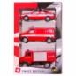 Preview: Cararama Swiss Edition Feuerwehrset 3-teilig