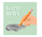 Preview: Klebezettel-Notizblock - Lovely Notes