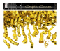 Preview: Konfettikanone 40 cm gold Metallic-Luftschlangen