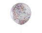 Preview: Ballon 31 cm - klar mit Confetti - 1 Beutel - 5 Stück