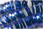 Preview: Luftschlange 3.8 m - Hologramm Glitzer - metallic blau