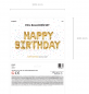 Preview: Folien - Ballonset - Happy Birthday - gold