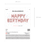 Preview: Folien - Ballonset - Happy Birthday - roségold