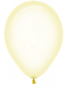 Preview: Ballon 30 cm - Crystal Pastel - Yellow - 321 - 1 Beutel - 5 Stück