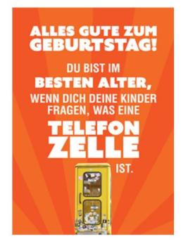 Karte A6 - Telefonzelle