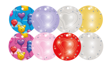 Ballongewicht Karton 10cm 9,5 g - sortierte Farben und Designs