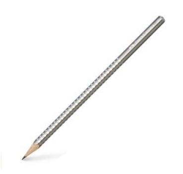 Sparkle Bleistift Mine B: Pearllack & Glitzerkappe - pearl silber