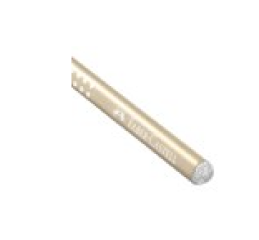 Sparkle Bleistift Mine B: Pearllack & Glitzerkappe - pearl gold