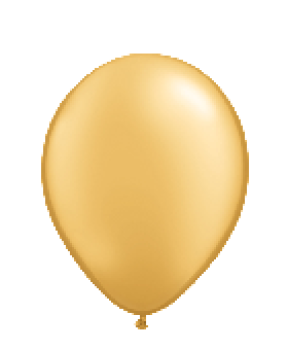 Ballon 28 cm - gold - 1 Beutel - 5 Stück