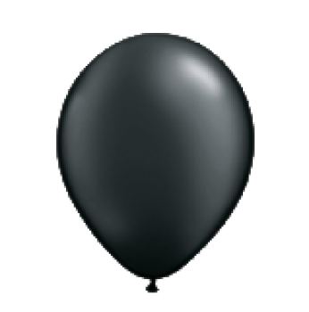 Ballon 28 cm - metallic-schwarz - 1 Beutel - 5 Stück