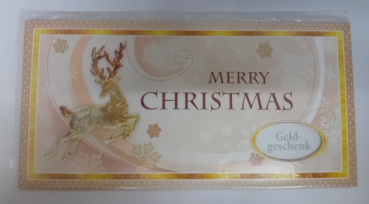 XXL-Geldgeschenk-Karte 30 x 15.5cm - Merry Christmas