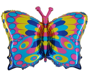 Butterfly - Folien Ballonfigur 85 cm - ungefüllt