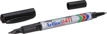 ARTLINE® Twin Permanent Marker , Doppelspitze 0.4 mm und 1.0 mm blau