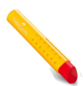 Radierer Tri PVC-frei 8 x 1.5 cm - rot - Schutzhülle gelb