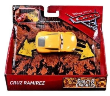 Cars 3 - Crazy Racers , 1:55, Die Cast - gelb