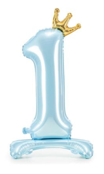 Folien AirBalloon 84 cm - Zahl 1 - hellblau